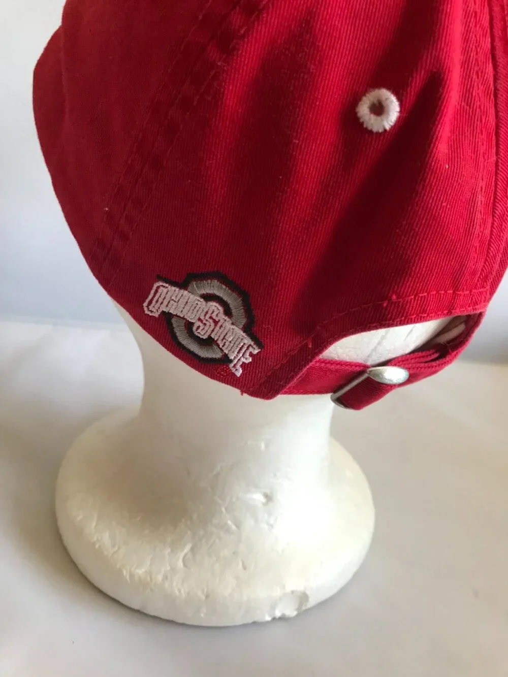 Ohio State Buckeyes Hat Red Baseball Cap Adj. Buckle Top of the World